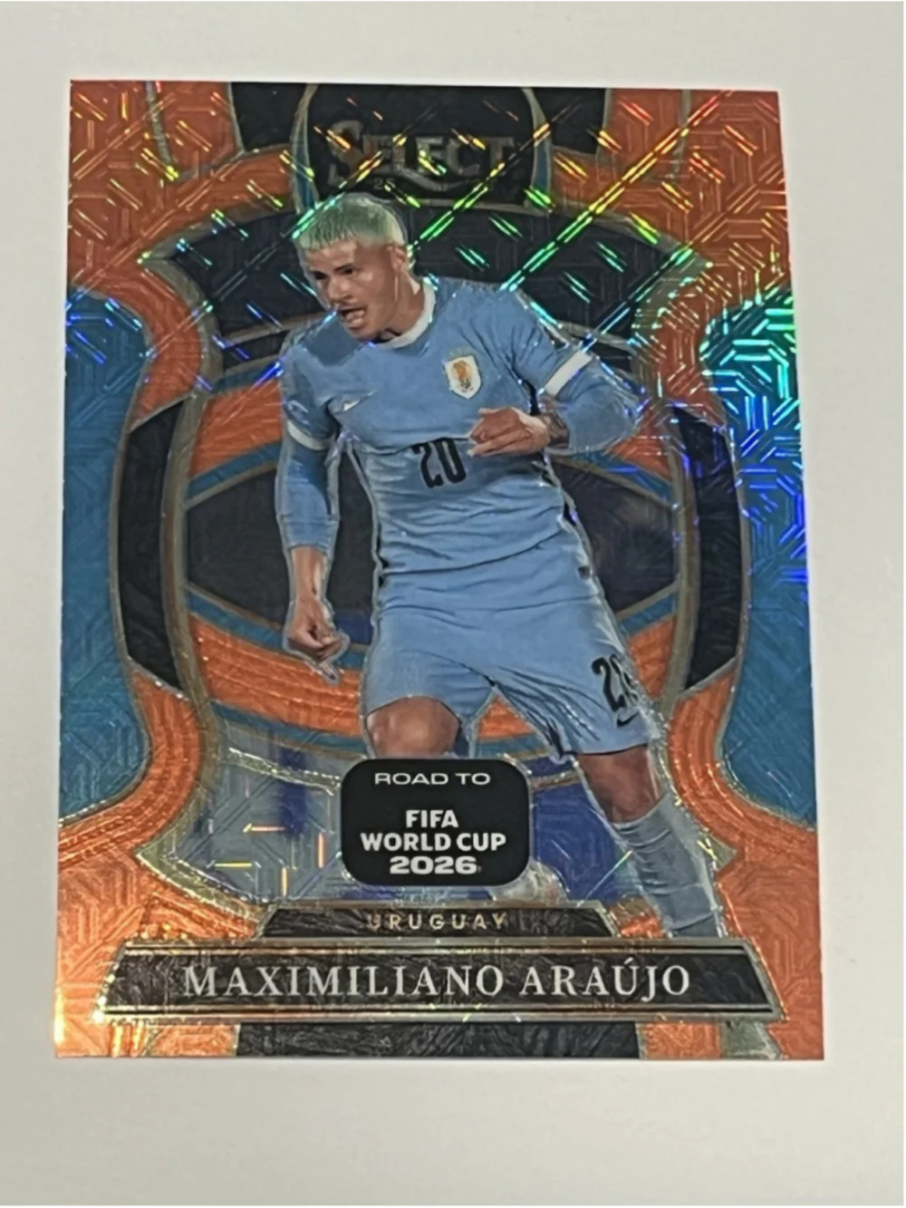 Maximiliano Araujo Panini Select FIFA RC #148 Gold Prizm Serial Numbered 15/825